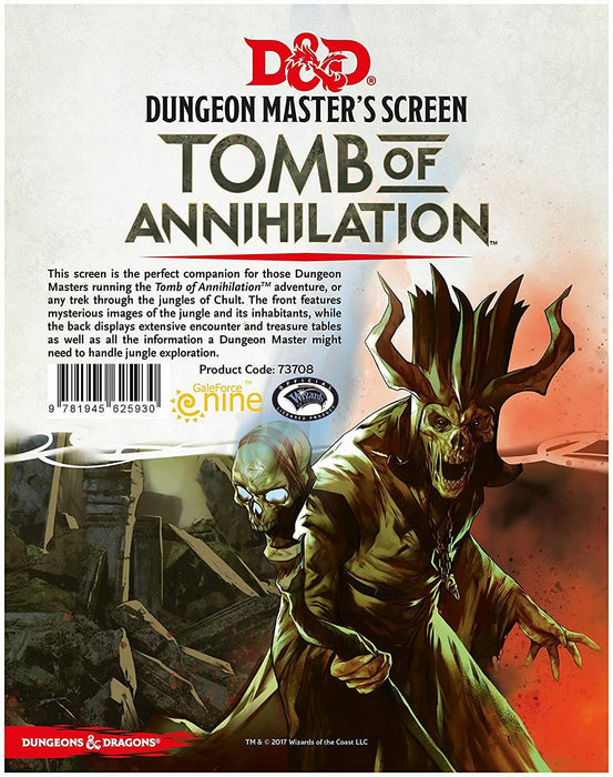 Dungeons & Dragons: Dungeon Master's Screen: Tomb Of Annihilation