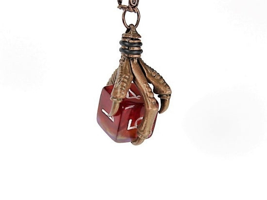 Chessex Necklace: Old Copper Finish Pendant [Choose a Die]