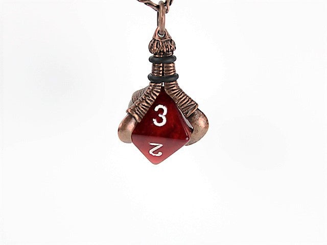 Chessex Necklace: Old Copper Finish Pendant [Choose a Die]