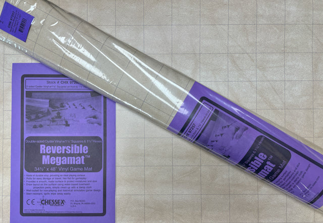 Megamat 34 1/2" x 48" 2-Sided Oyster Vinyl (Squares and Hexes) [Choose One]