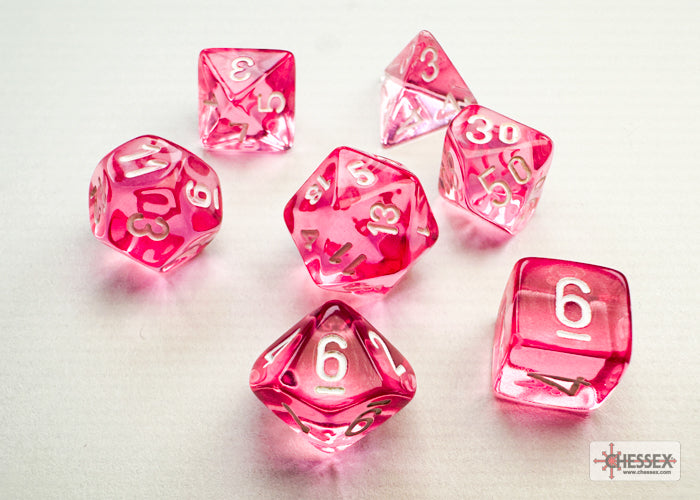 Chessex - Translucent Mini-Polyhedral 7 Die Set [Choose A Color]