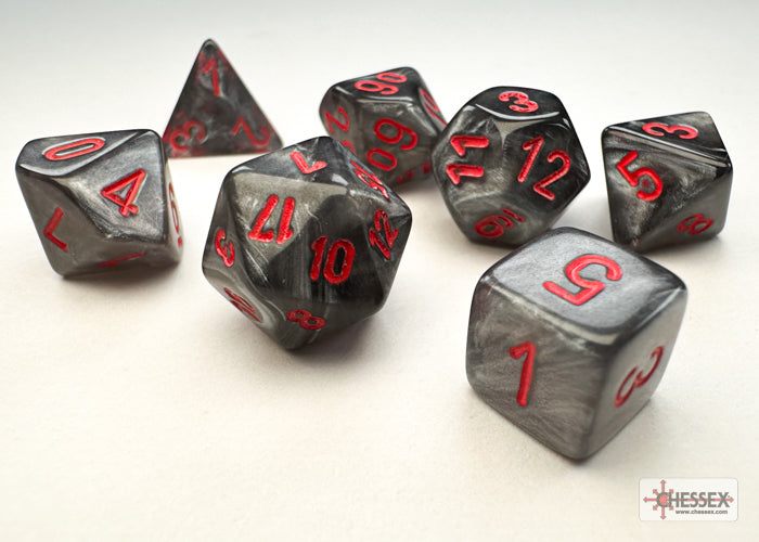 Chessex - Velvet Mini-Polyhedral 7 Die Set [Choose A Color]