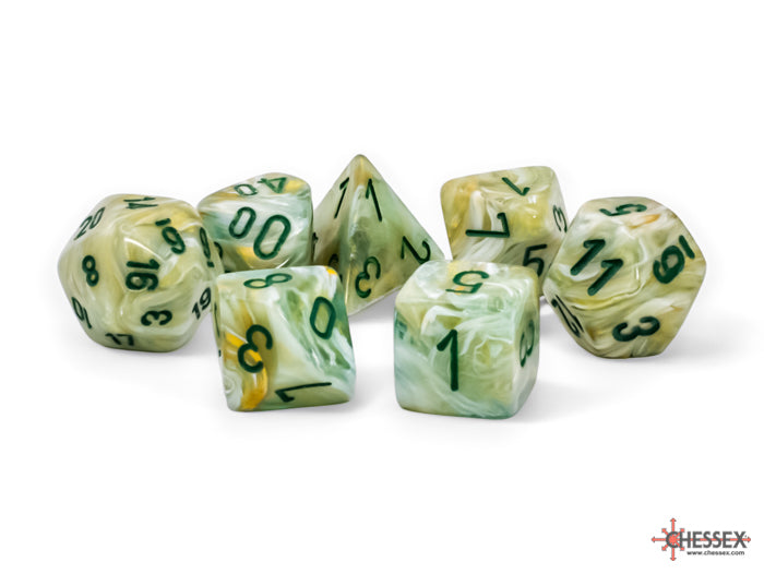 Chessex - Marble Mega-Hedral 7 Die Set [Choose A Color]