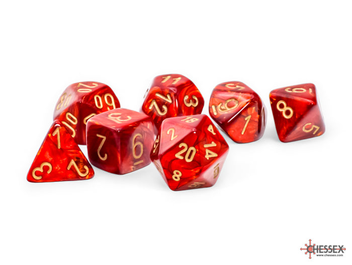 Chessex - Scarab Mega-Hedral 7 Die Set [Choose A Color]