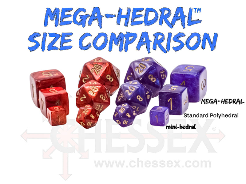 Chessex - Vortex Mega-Hedral 7 Die Set [Choose A Color]