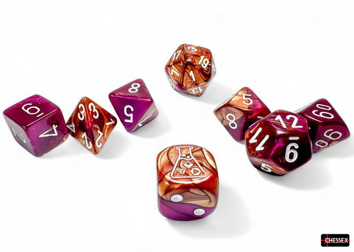 Chessex - Set Tube Lab Dice Gemini Polyhedral 7-Die Set [Choose A Color]
