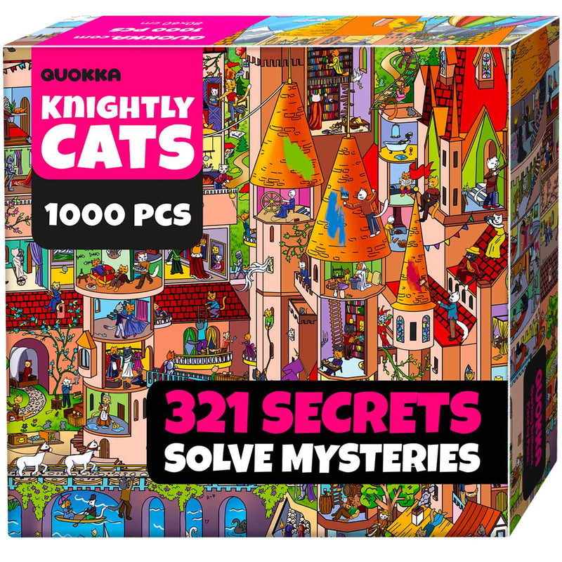 Puzzle: Quokka - Knightly Cats (1000PC)