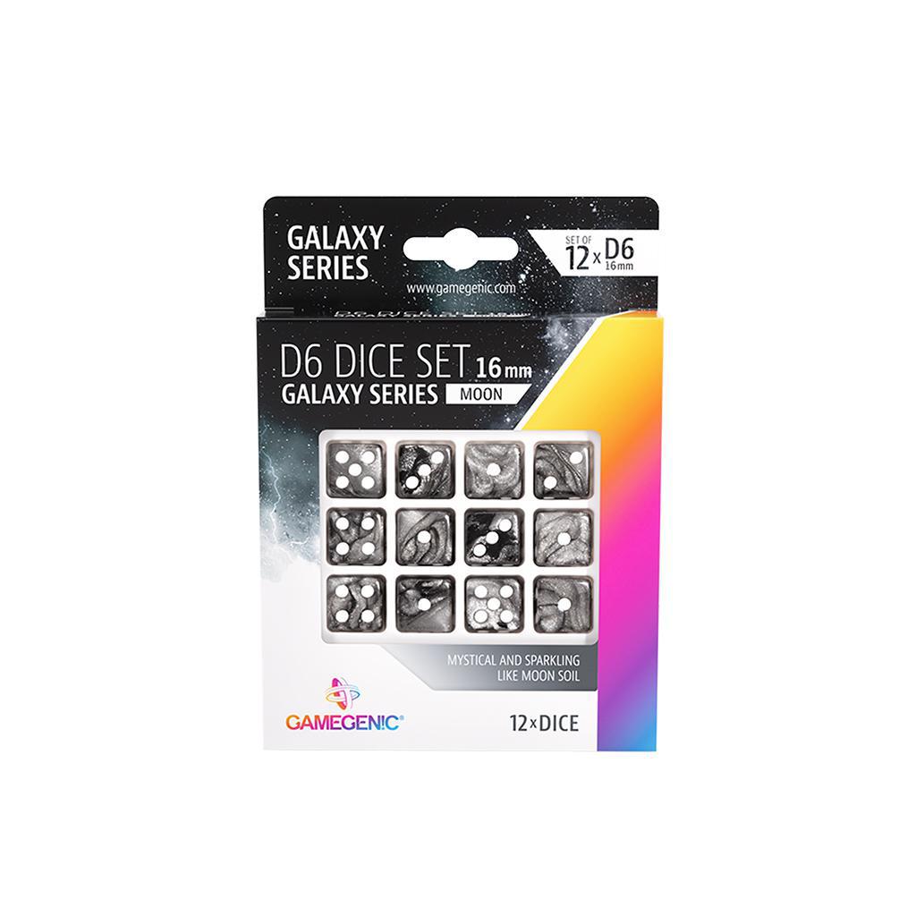 Gamegenic: D6 16mm Set Of 12 Dice - Galaxy Series [Choose A Color]