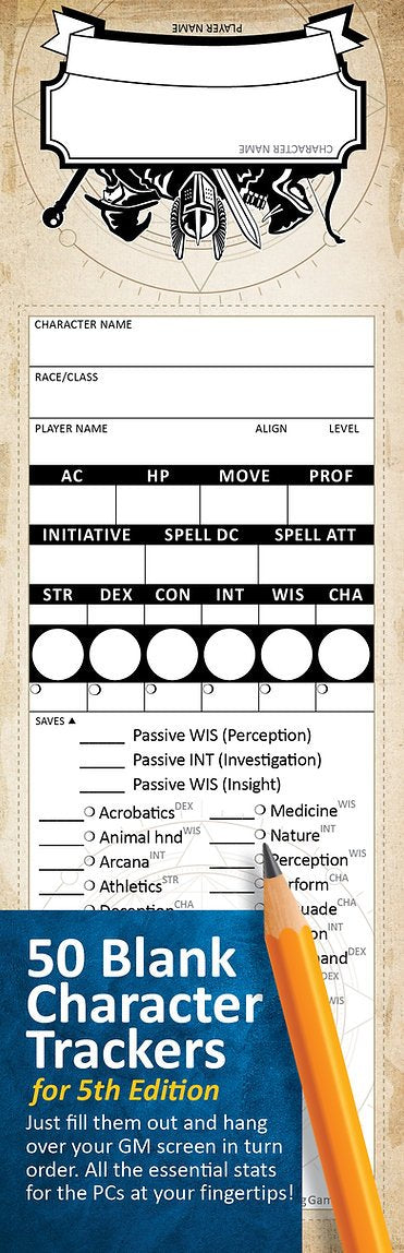Stat Trackers: Dungeon & Dragons Character Tracker