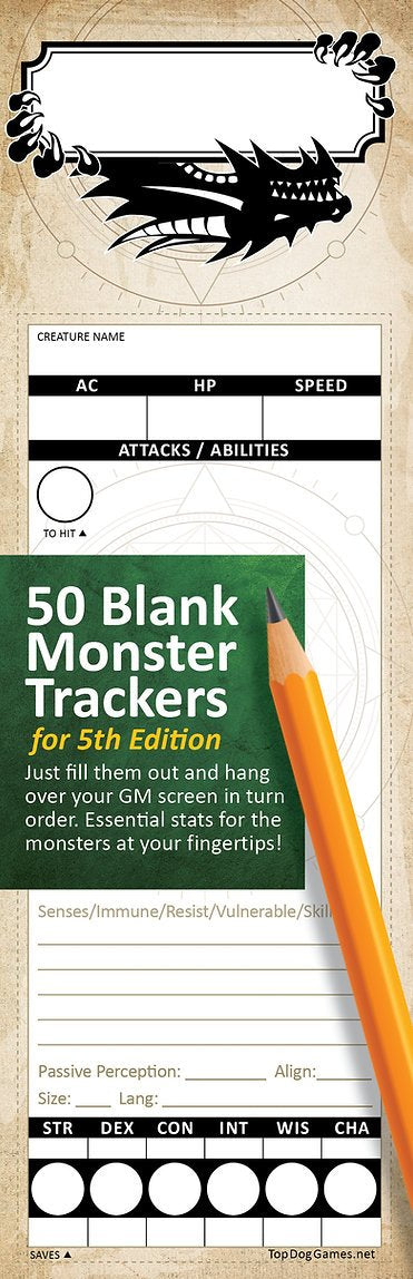 Stat Trackers: Dungeon & Dragons Monster Tracker