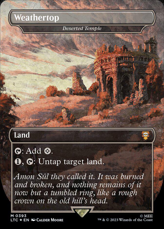 Weathertop - Deserted Temple (Surge Foil) - Commander: The Lord of the Rings: Tales of Middle-earth (LTC)