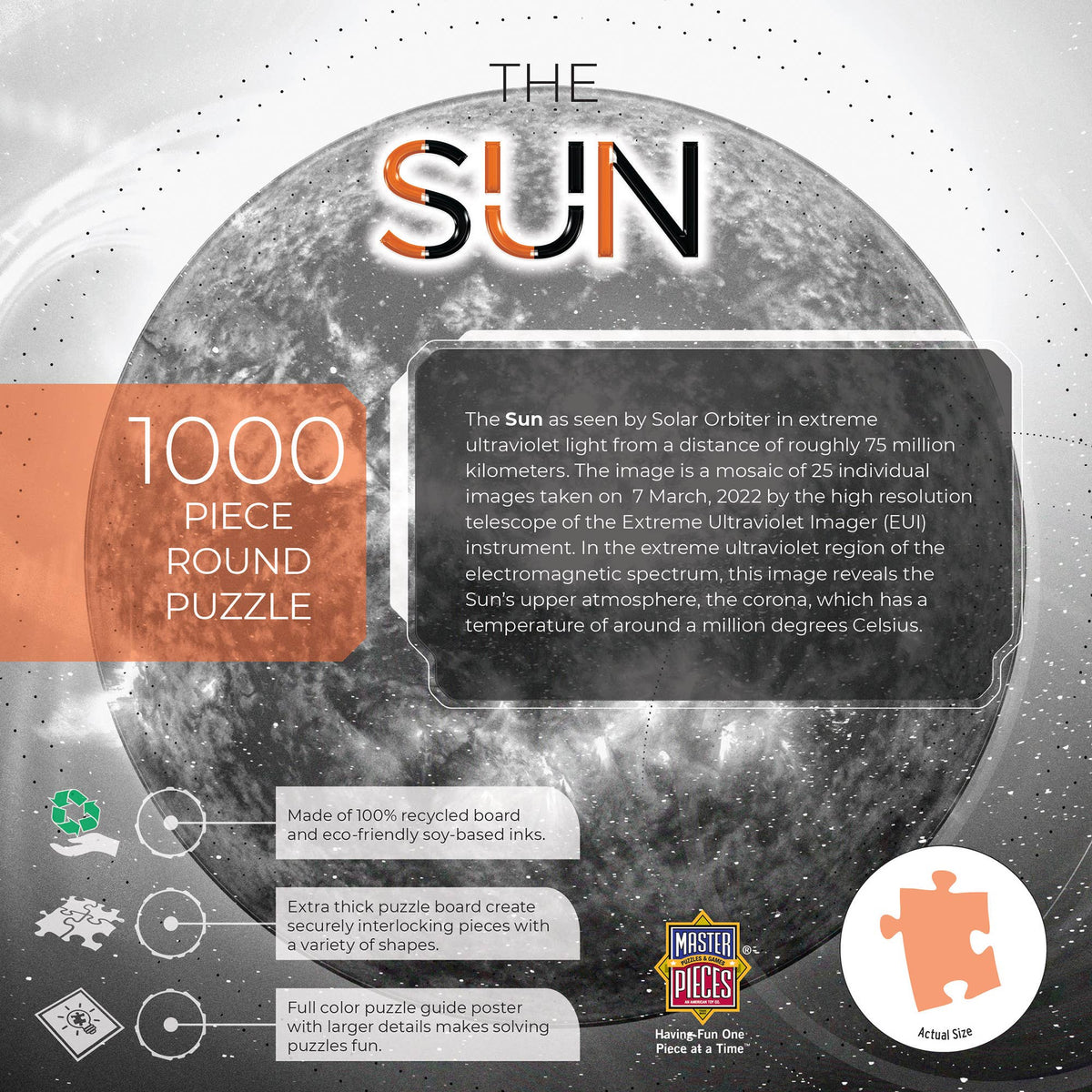 Puzzle: The Sun - 1000 Piece Round Puzzle