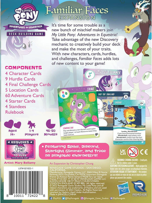 My Little Pony: Adventures In Equestria: Familiar Faces Expansion