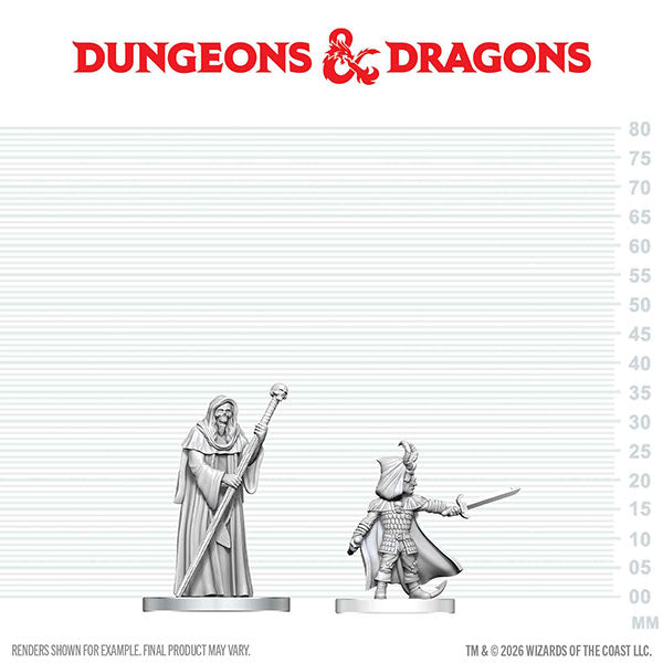 Nolzur's Marvelous Unpainted Miniatures - Cultist of Bhaal & Cultist of Myrkul