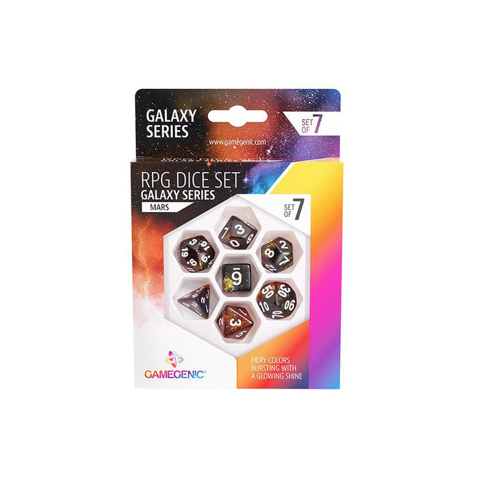 Gamegenic: RPG 7-Piece Dice Set - Galaxy Series [Choose A Color]