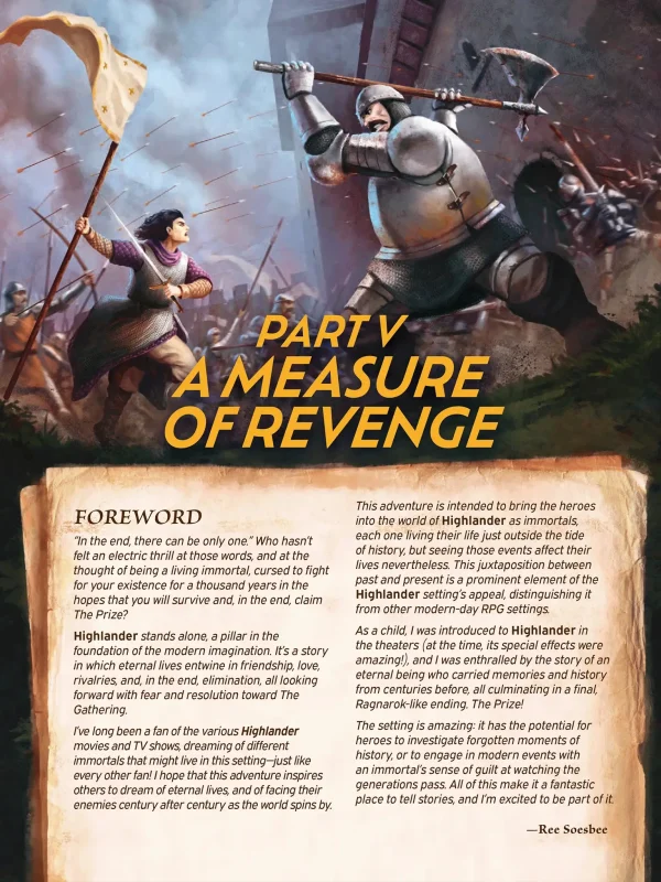 Everyday Heroes RPG - Highlander Cinematic Adventure