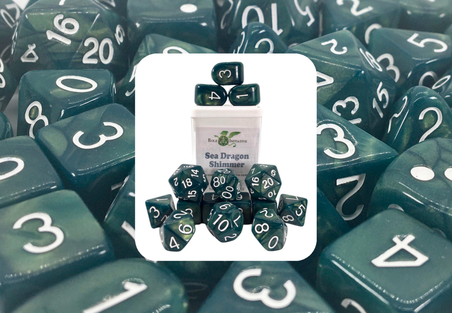 Role 4 Initiative - Shimmer Dice Set of 15 [Choose One]