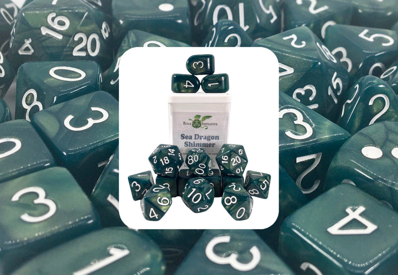 Role 4 Initiative - Shimmer Dice Set of 15 [Choose One]