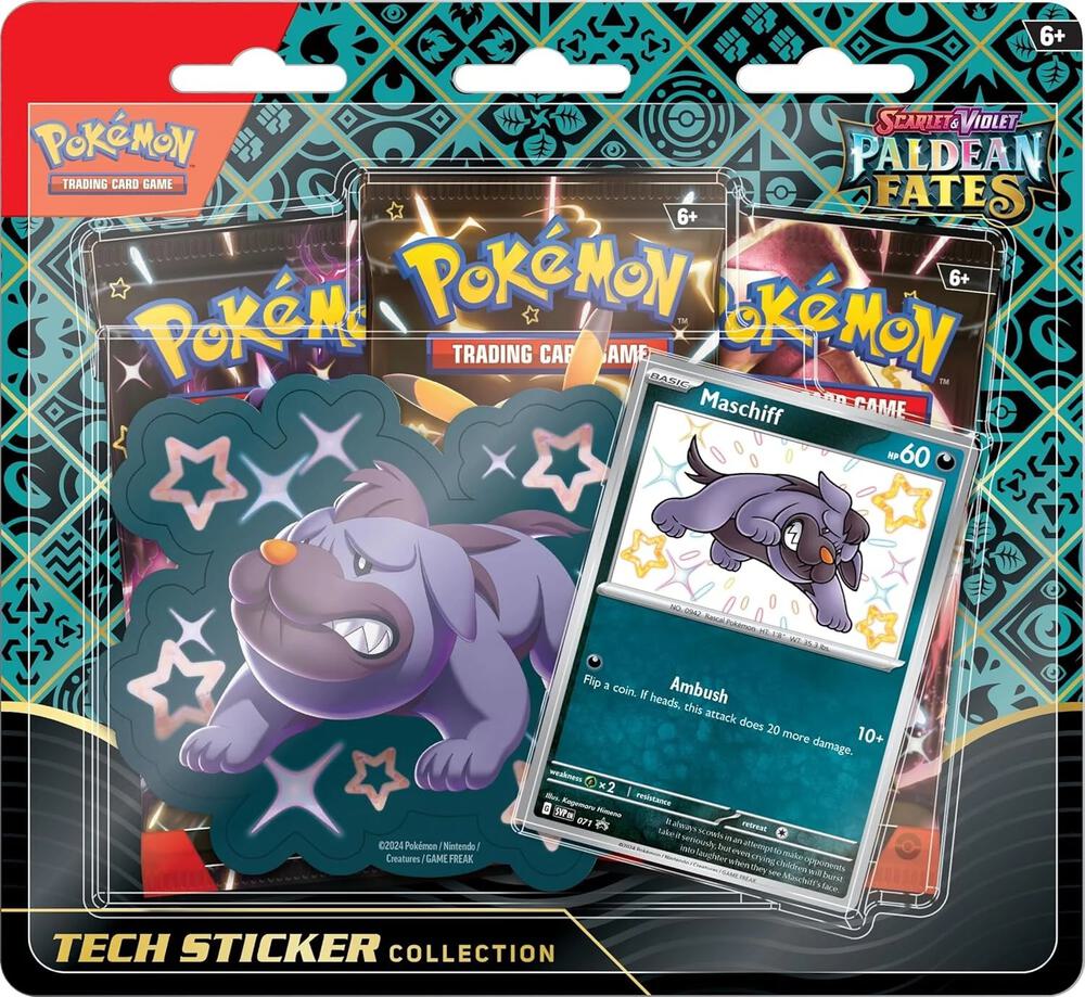 Pokemon TCG: Scarlet & Violet Paldean Fates Tech Sticker Collection
