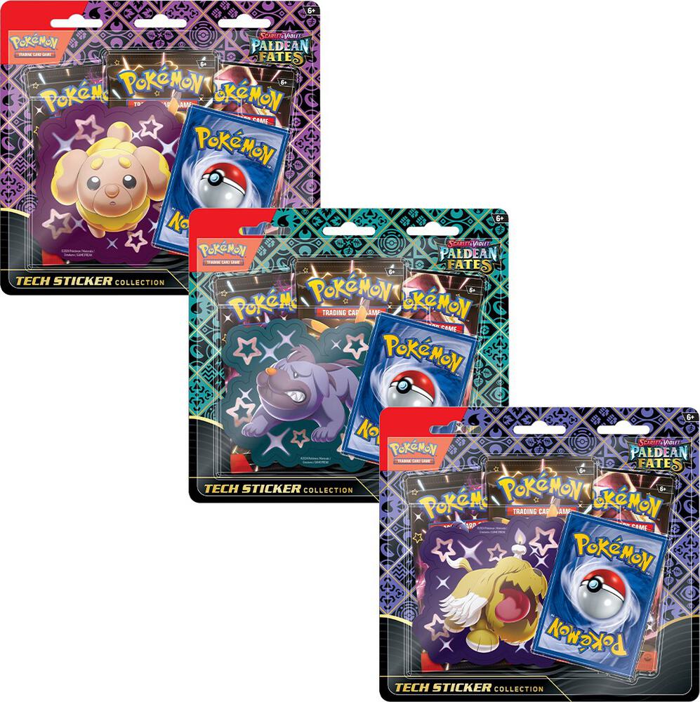 Pokemon TCG: Scarlet & Violet Paldean Fates Tech Sticker Collection
