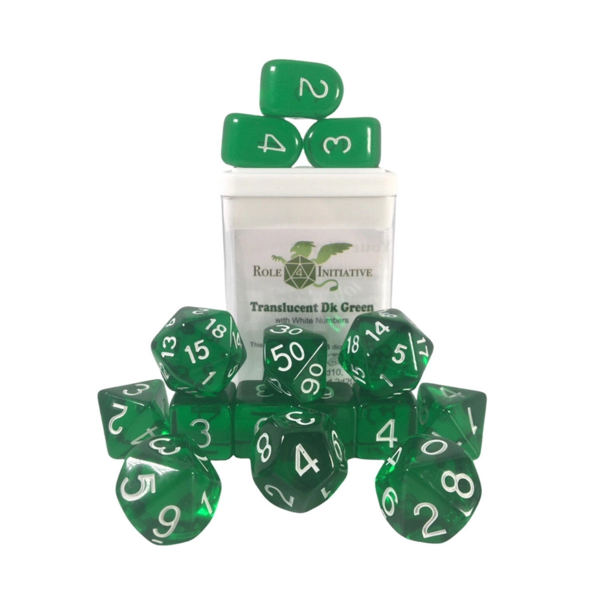Role 4 Initiative - Translucent Dice Set of 15 [Choose One]