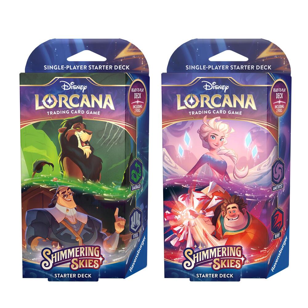 Disney Lorcana Starter Deck Shimmering Skies Emerald & Steel Disney Lorcana Starter Deck Shimmering Skies Emerald & Steel