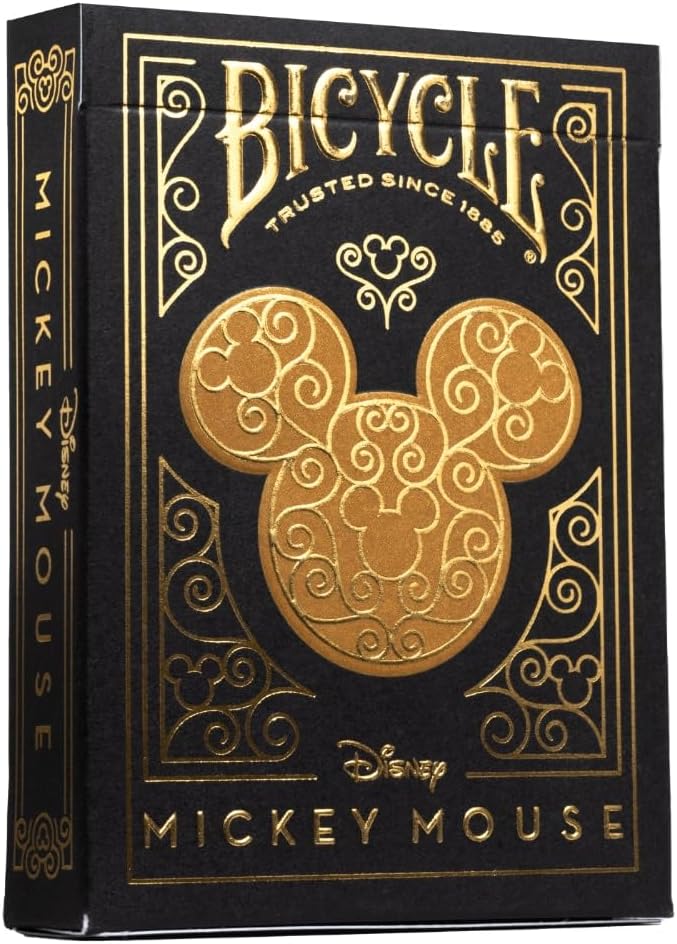Playing Cards: Bicycle: Mickey Black & Gold