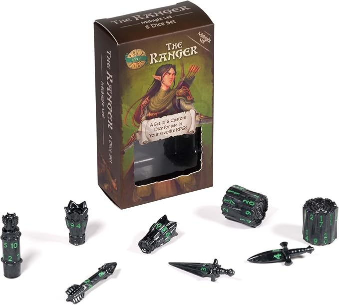 PolyHero: Ranger 8 Dice Set and Accessories [Choose One]