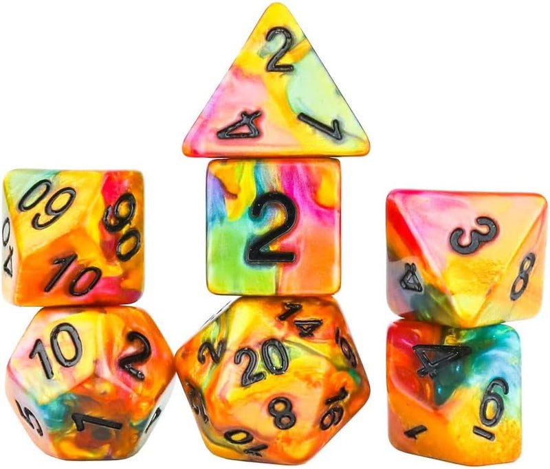 Tube Dice: Rainbow 7-Set