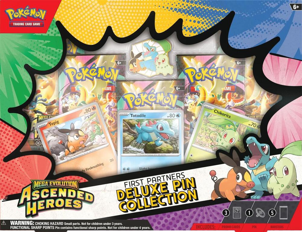 Pokemon TCG | Ascended Heroes First Partners Deluxe Pin Collection