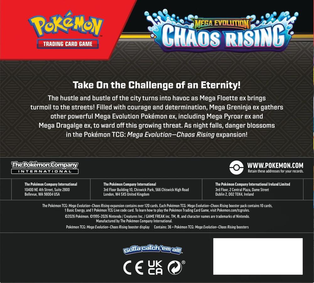 Pokemon TCG: ME4: Chaos Rising Booster Box
