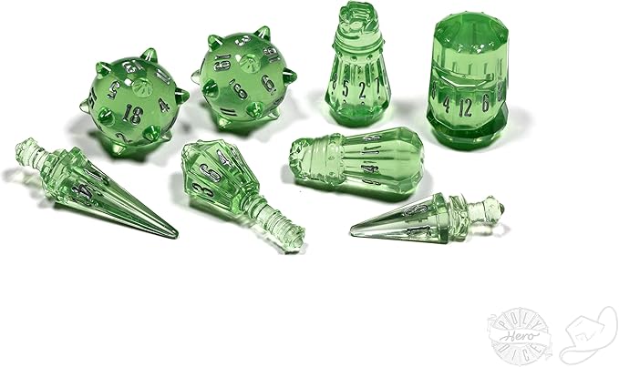 PolyHero: Warrior 8 Dice Set and Accessories [Choose One]
