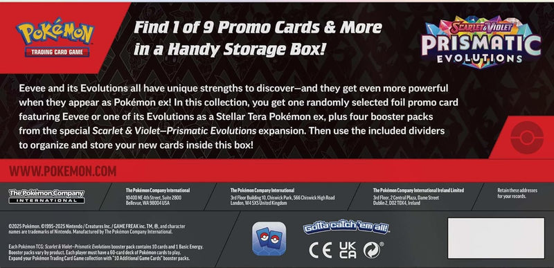 Pokemon TCG: SV8.5 Prismatic Evolutions Surprise Box