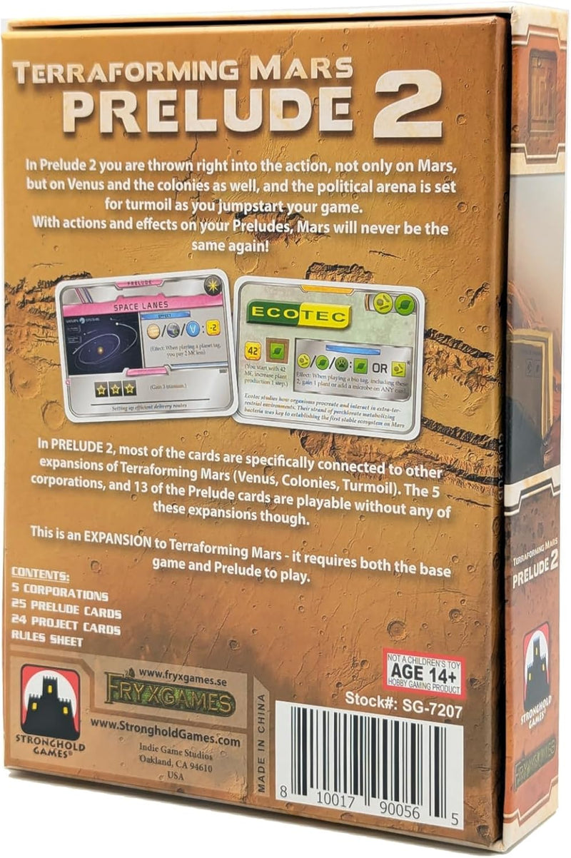 Terraforming Mars: Prelude 2 Expansion