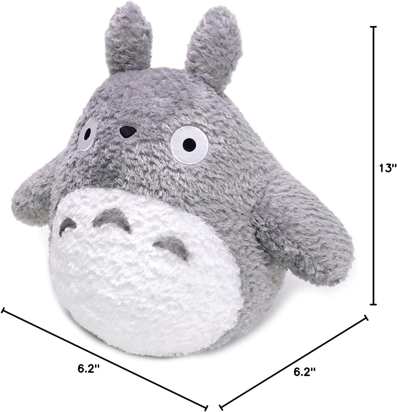 My Neighbor Totoro: Sun Arrow Plush -13in Grey Fluffy Big Totoro