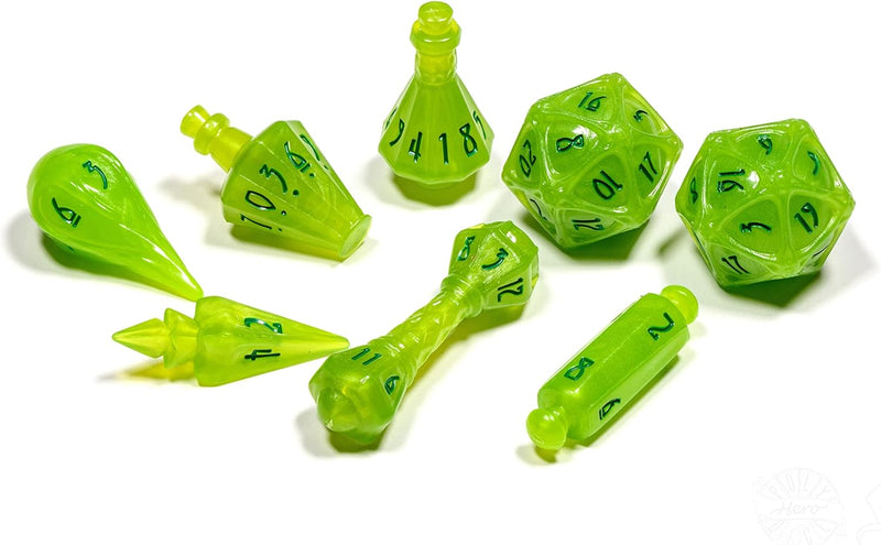 PolyHero: Wizard 8 Dice Set and Accessories [Choose One]