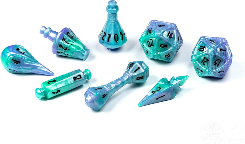 PolyHero: Wizard 8 Dice Set and Accessories [Choose One]