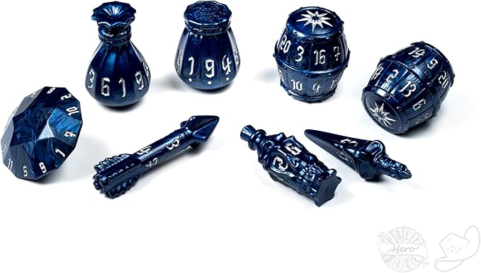 PolyHero: Rogue 8 Dice Set and Accessories [Choose One]