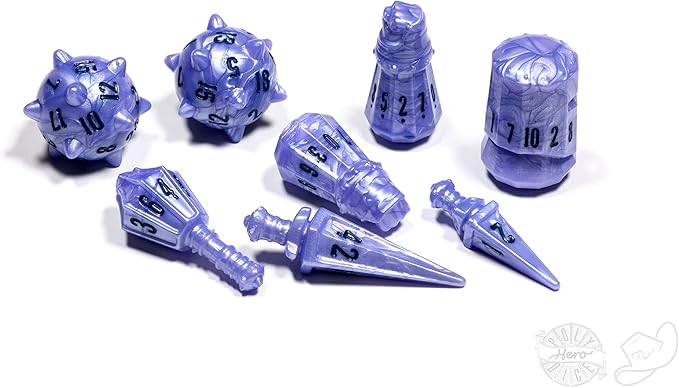 PolyHero: Warrior 8 Dice Set and Accessories [Choose One]