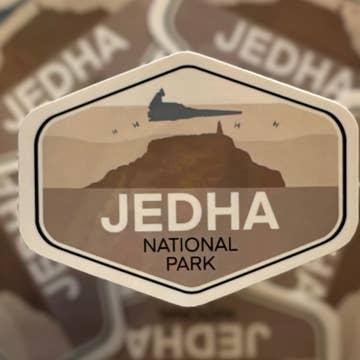 Star Wars Inspired National Park Vinyl Sticker