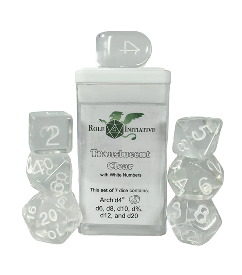 Role 4 Inititive: Translucent - Set of 7 w/ all numbers [Choose One]