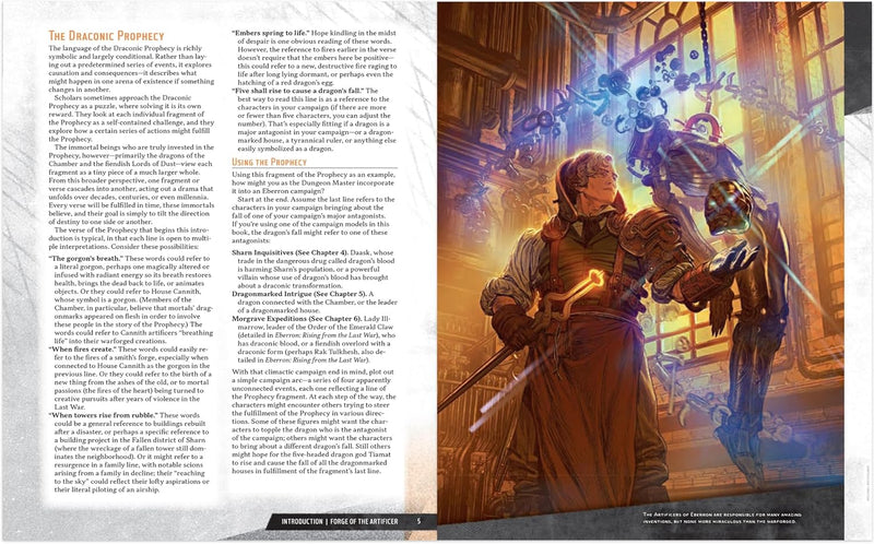 Dungeons & Dragons: Eberron Forge of the Artificer: Rules Expansion [Choose One]