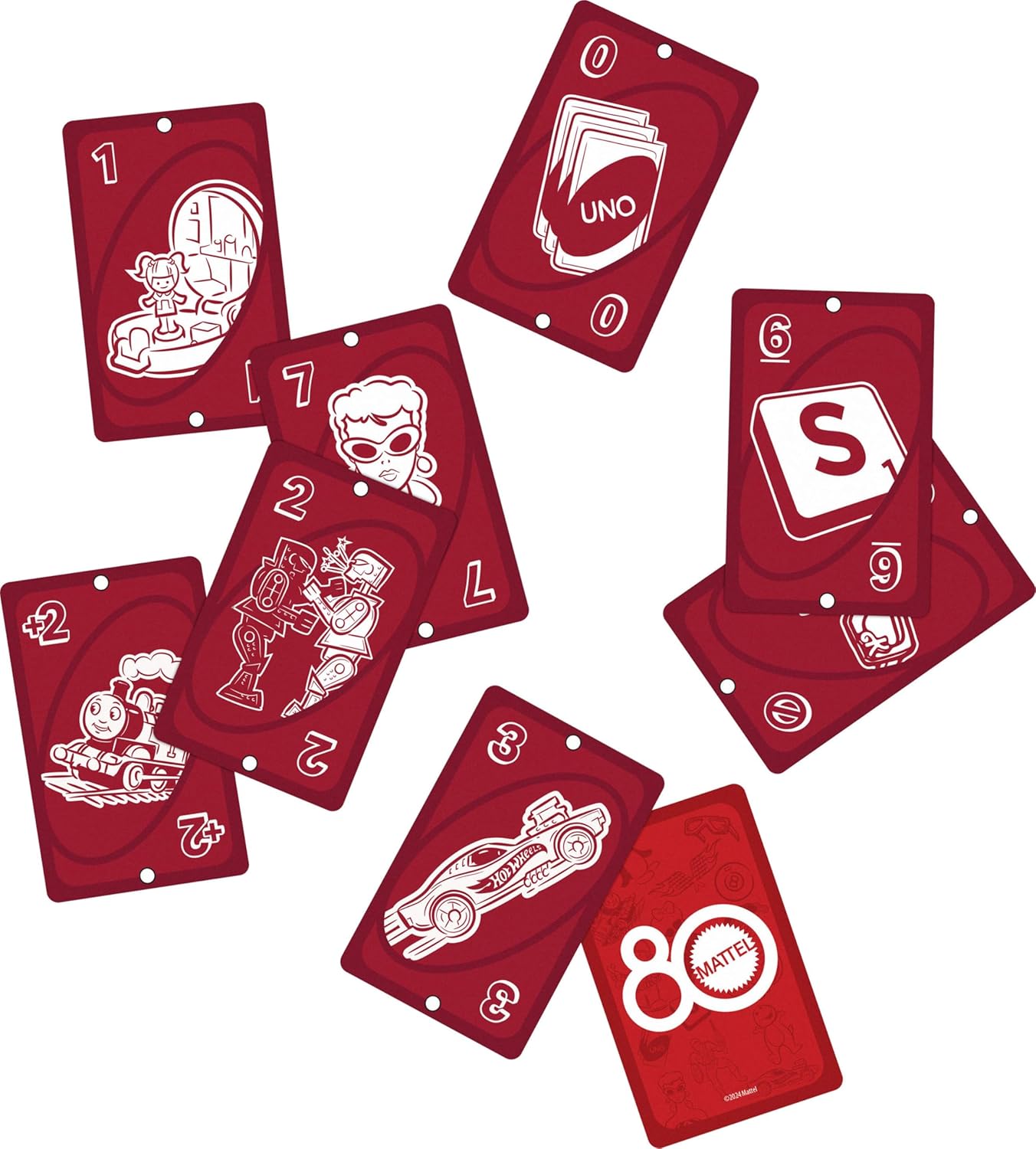 UNO: Mattel 80th Anniversary Ruby Red
