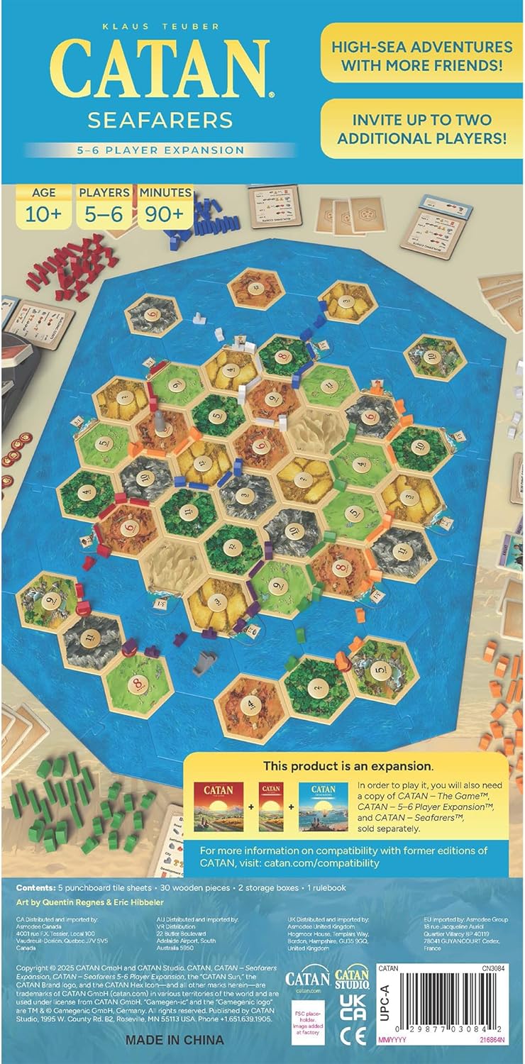 Catan: Seafarers 5-6 Player Expansion [New Edition]