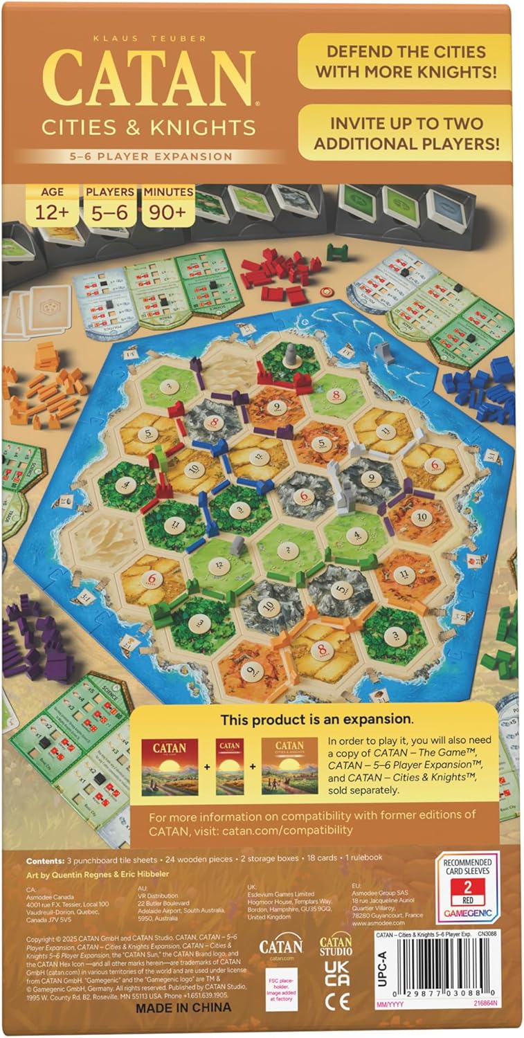 CATAN – Cities & Knights: 5-6 Player Expansion