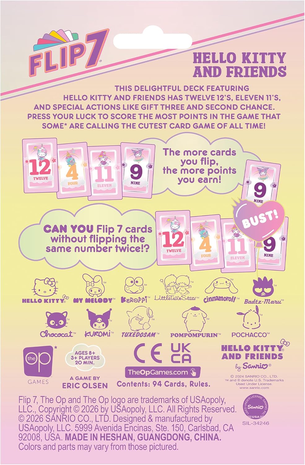 Flip 7 Hello Kitty and Friends