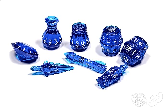 PolyHero: Rogue 8 Dice Set and Accessories [Choose One]