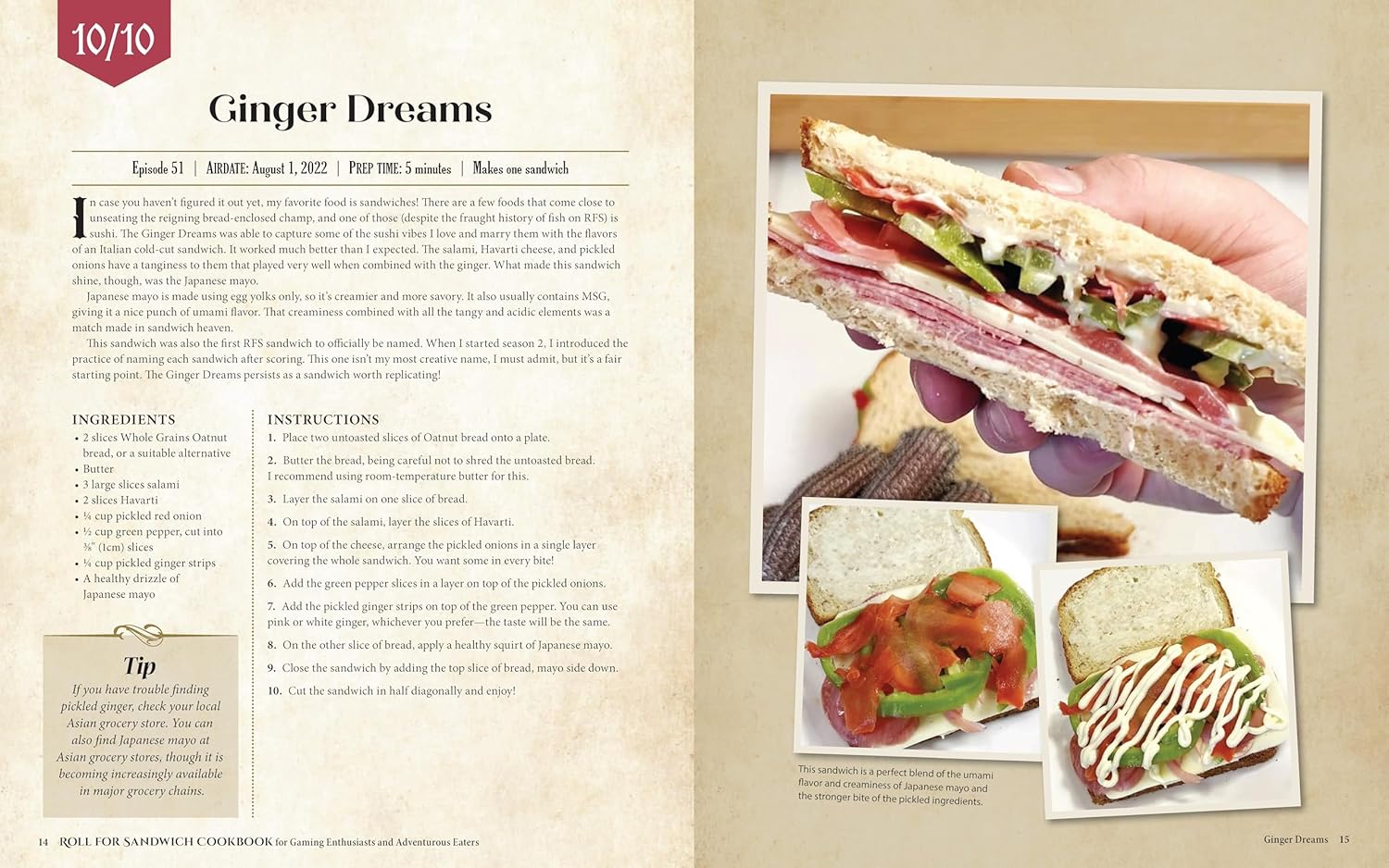 Roll for Sandwich Cookbook