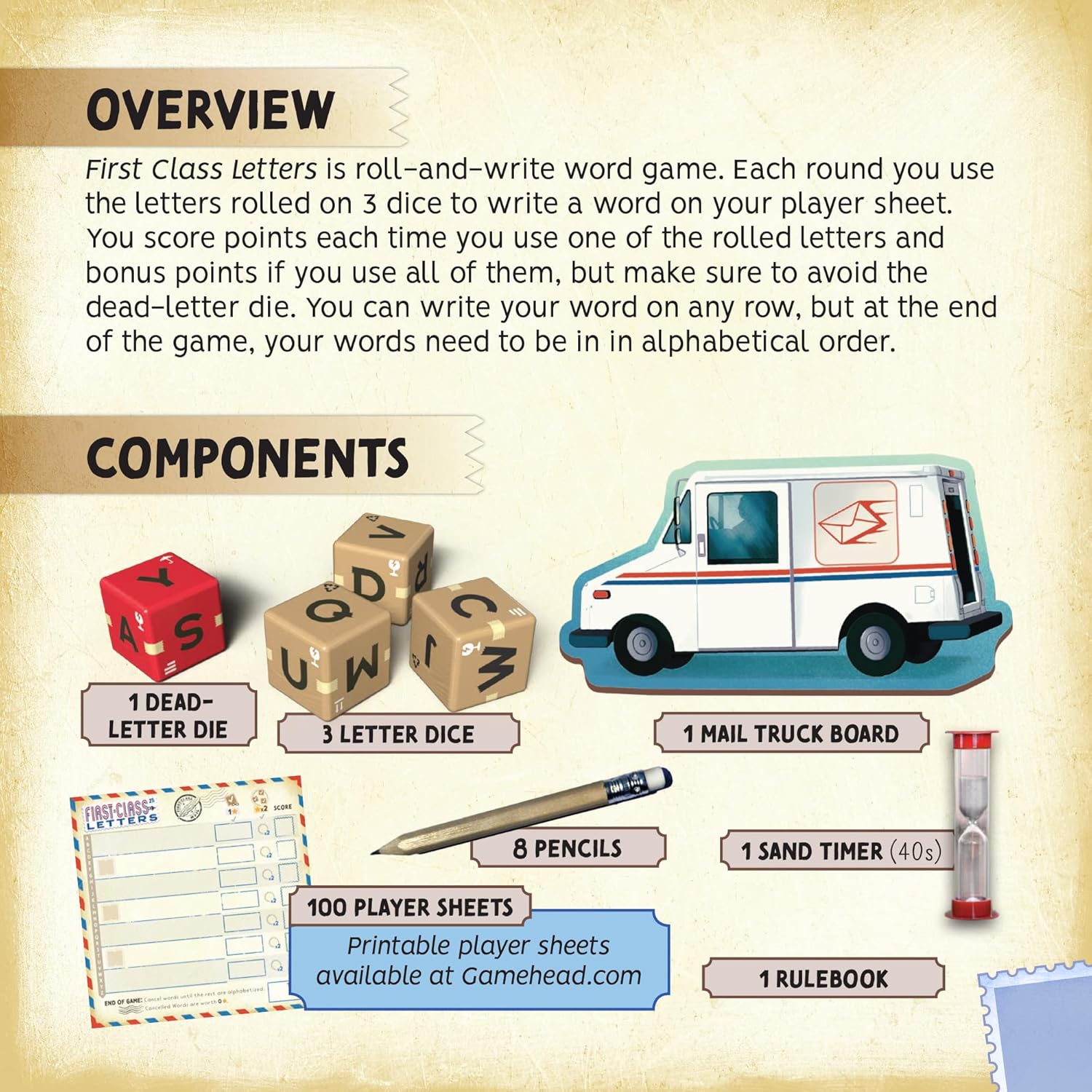 First Class Letters