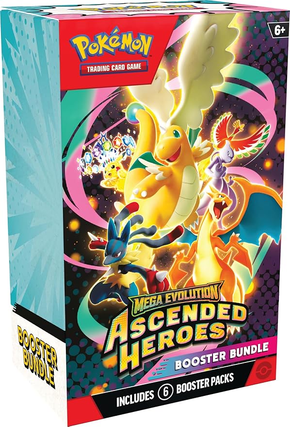 Pokemon TCG: Mega Evolution 2.5 Ascended Heroes Booster Bundle (6 Booster Packs)